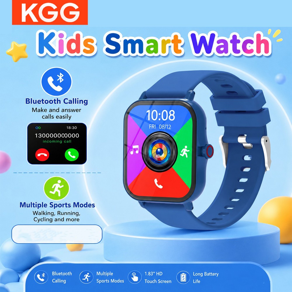 Smartwatch Watches For Girls Kids - ساعة ذكية للأطفال بشاشة HD مقاس