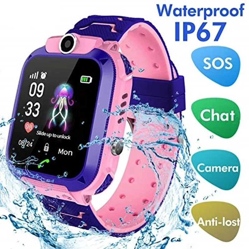 2G Kids ساعة ذكية SOS Call LBS - مراجعة Smartwatch Watches For Girls Kids وسعره