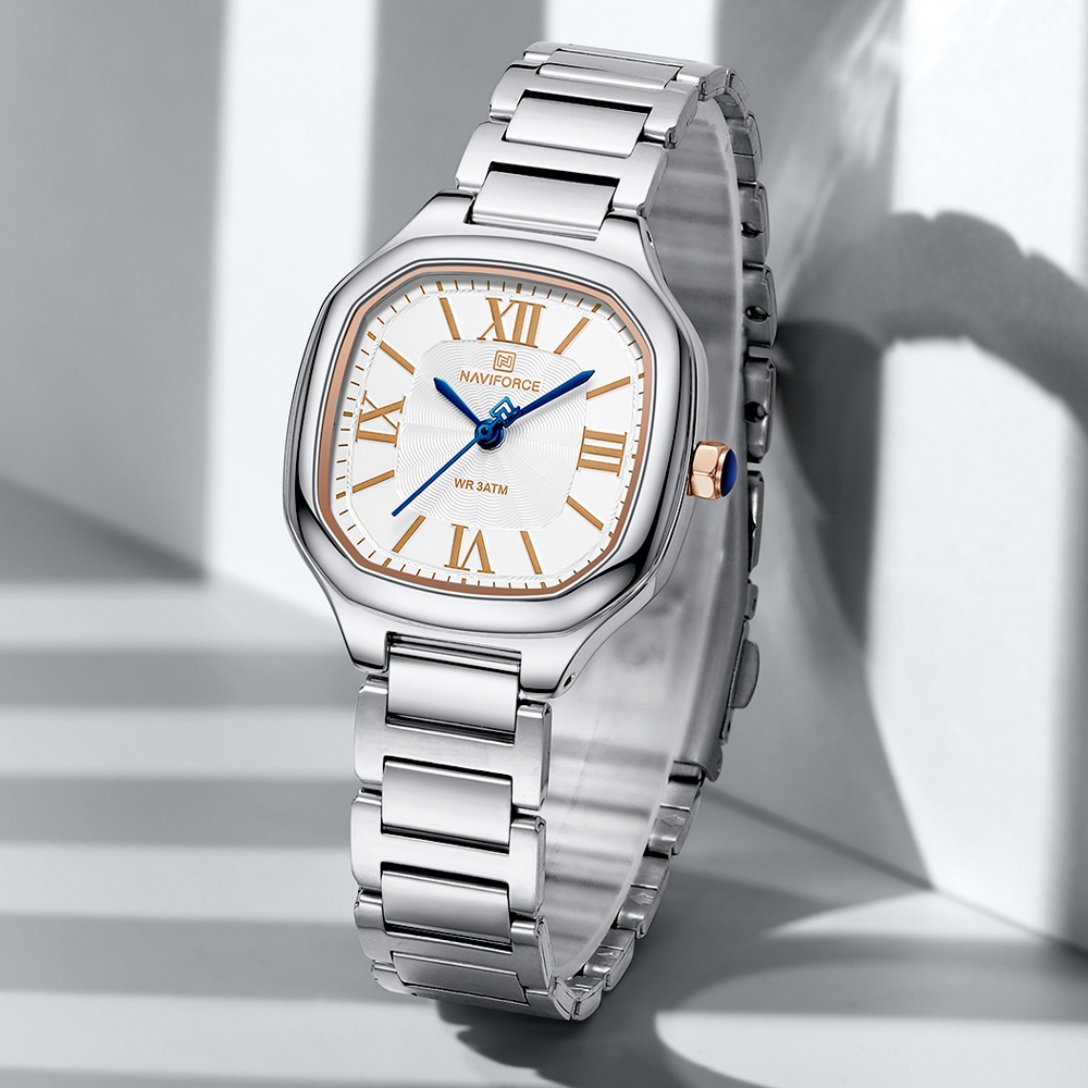 ساعة NAVIFORCE الفاخرة للنساء  - مراجعة Minimalist Thin Watch وسعره
