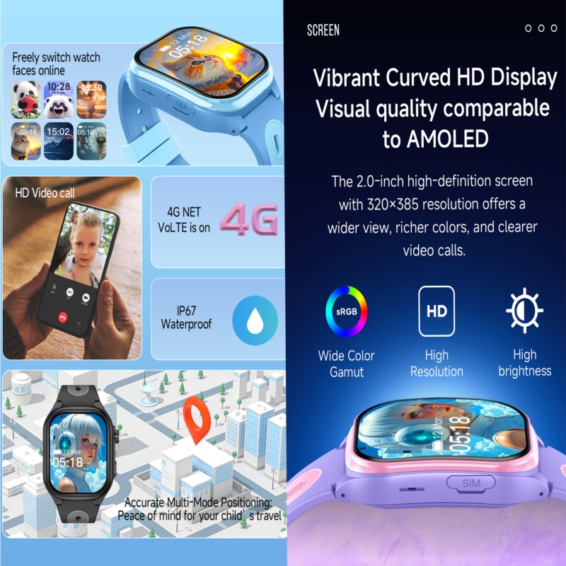 ساعة ذكية للأطفال بتقنية 4G مع - مراجعة Smartwatch Digital Watches For Kids وسعره