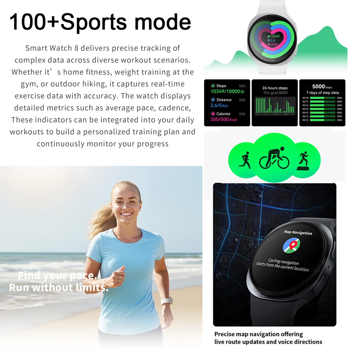 ساعات ذكية جديدة 2026 طراز 8 م - مراجعة Smartwatch Watches For Girls وسعره