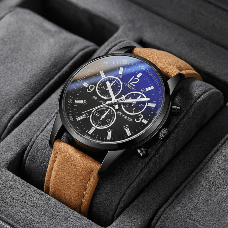 ساعات جنيف الرجالية الكرونوغرا - مراجعة Smartwatch Watches Best Gift For Men وسعره