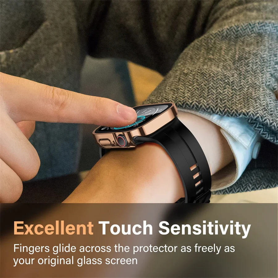 زجاج + غطاء لساعة أبل سلسلة 8  - مراجعة Smartwatch Watches For Girls وسعره