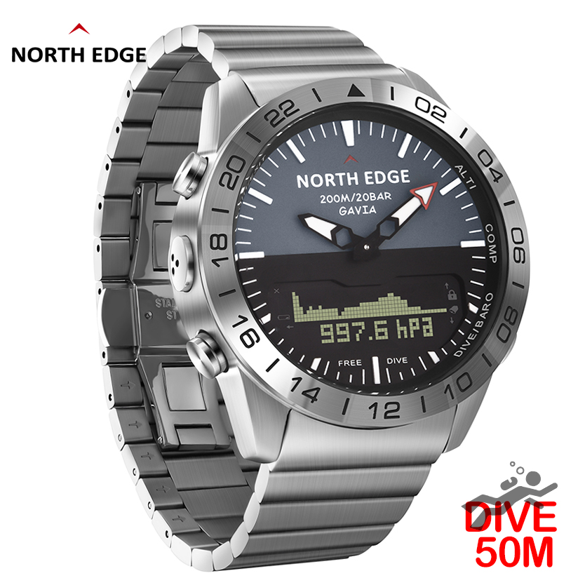 ساعة غوص رجالية من نورث إيدج،  - مراجعة Smartwatch Watches For Mens وسعره