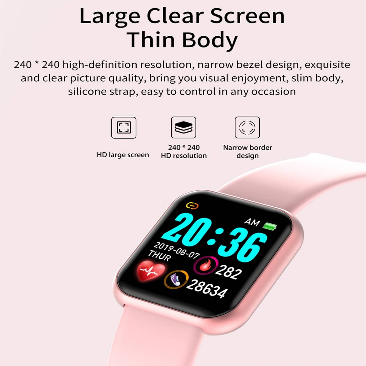 ساعة ذكية للرجال والنساء ، ساع - مراجعة Smartwatch Watches For Girls وسعره