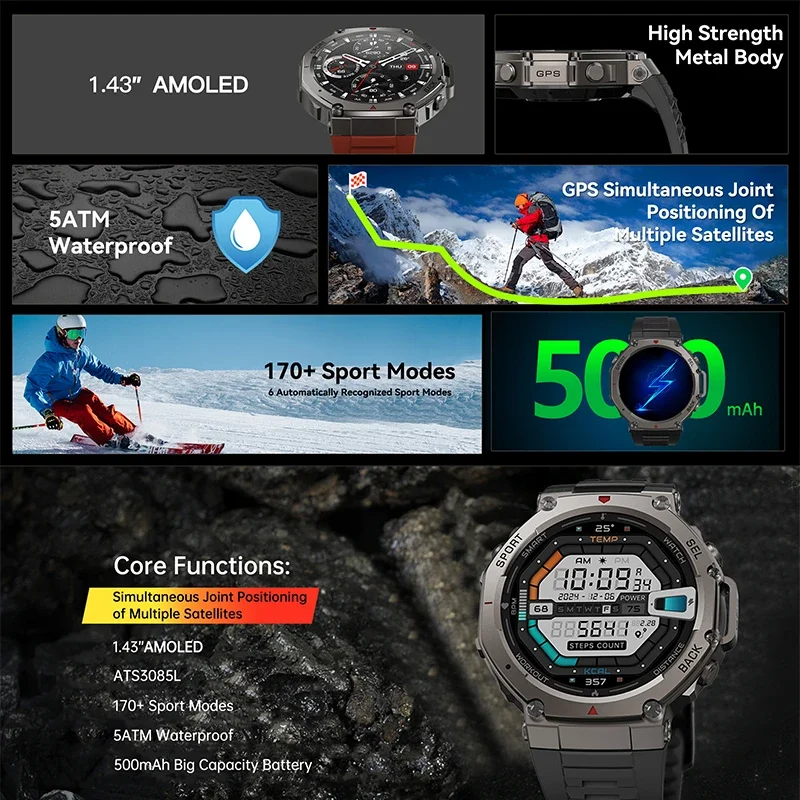 ساعة ذكية عسكرية جديدة DM58 لع - مراجعة Smartwatch Professional Watches For Men وسعره