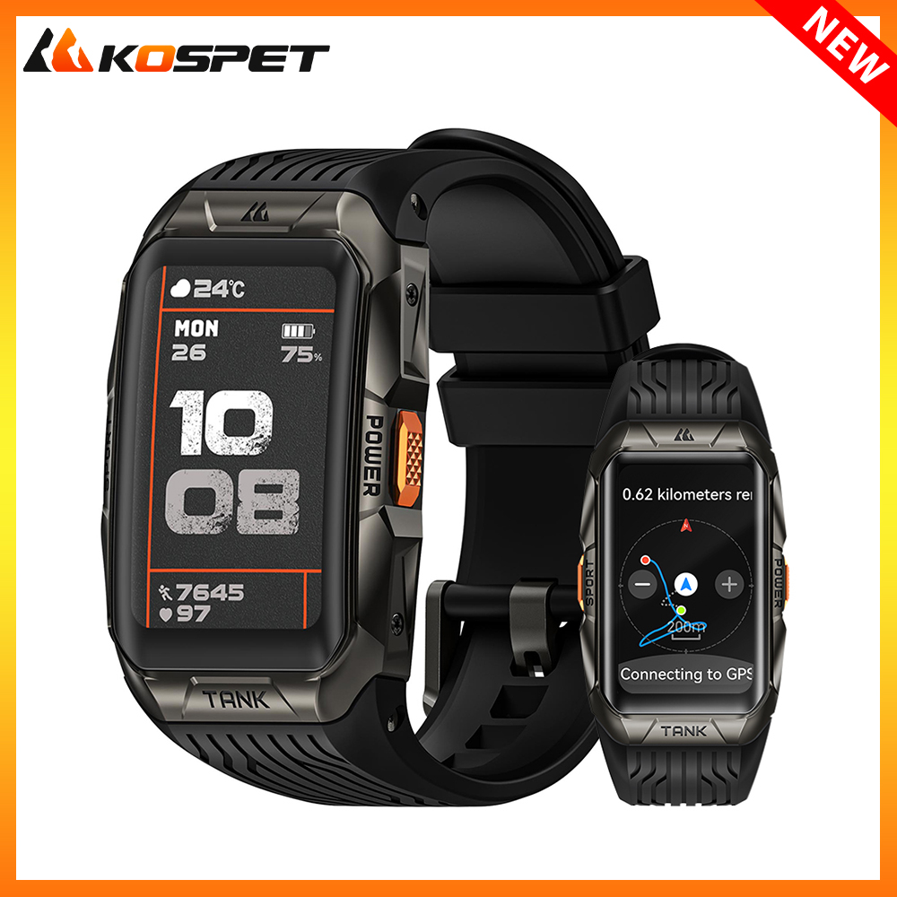 2025 KOSPET TANK X2 الترا ساعة - مراجعة Smartwatch Professional Watches For Men وسعره
