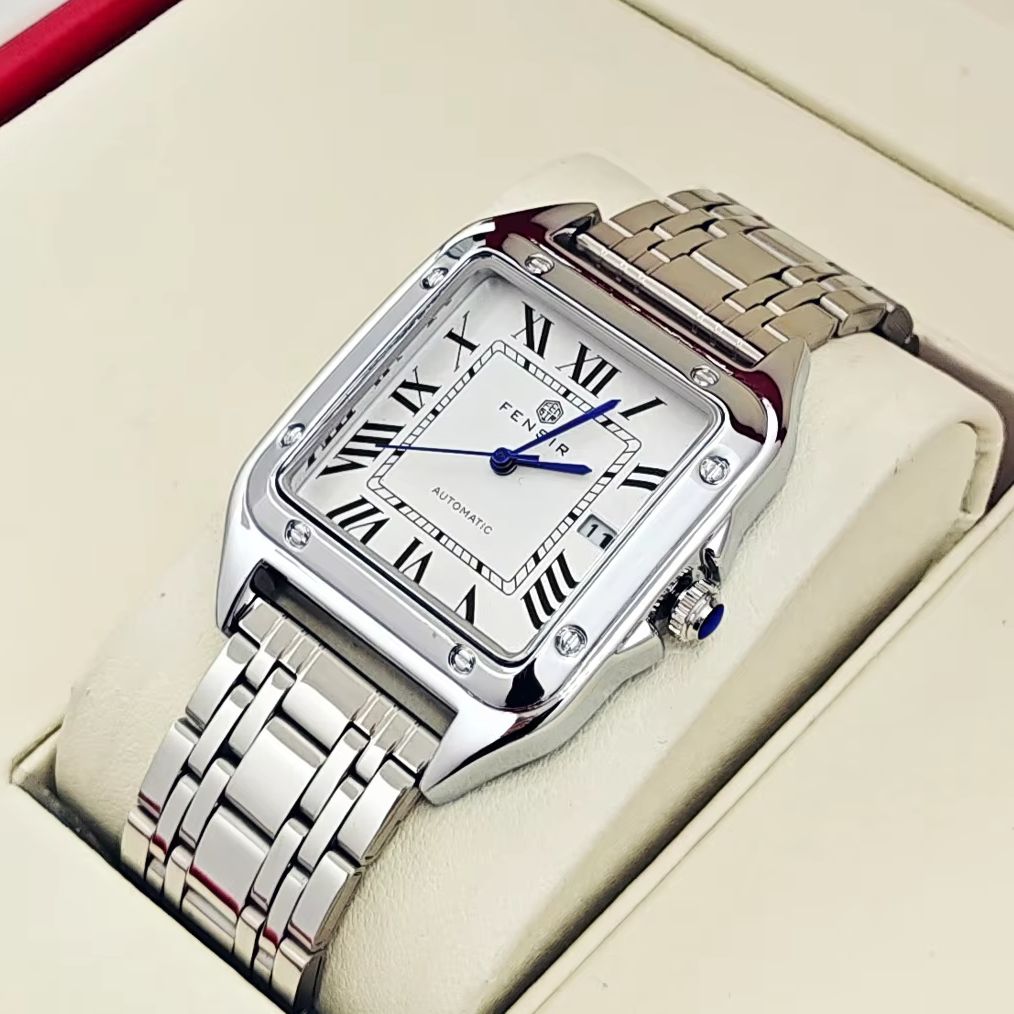ساعة يد فاخرة مربعة للرجال، مع - مراجعة Smartwatch Watches Best Gift For Men وسعره