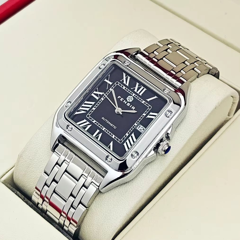 ساعة يد فاخرة مربعة للرجال، مع - مراجعة Smartwatch Watches Best Gift For Men وسعره