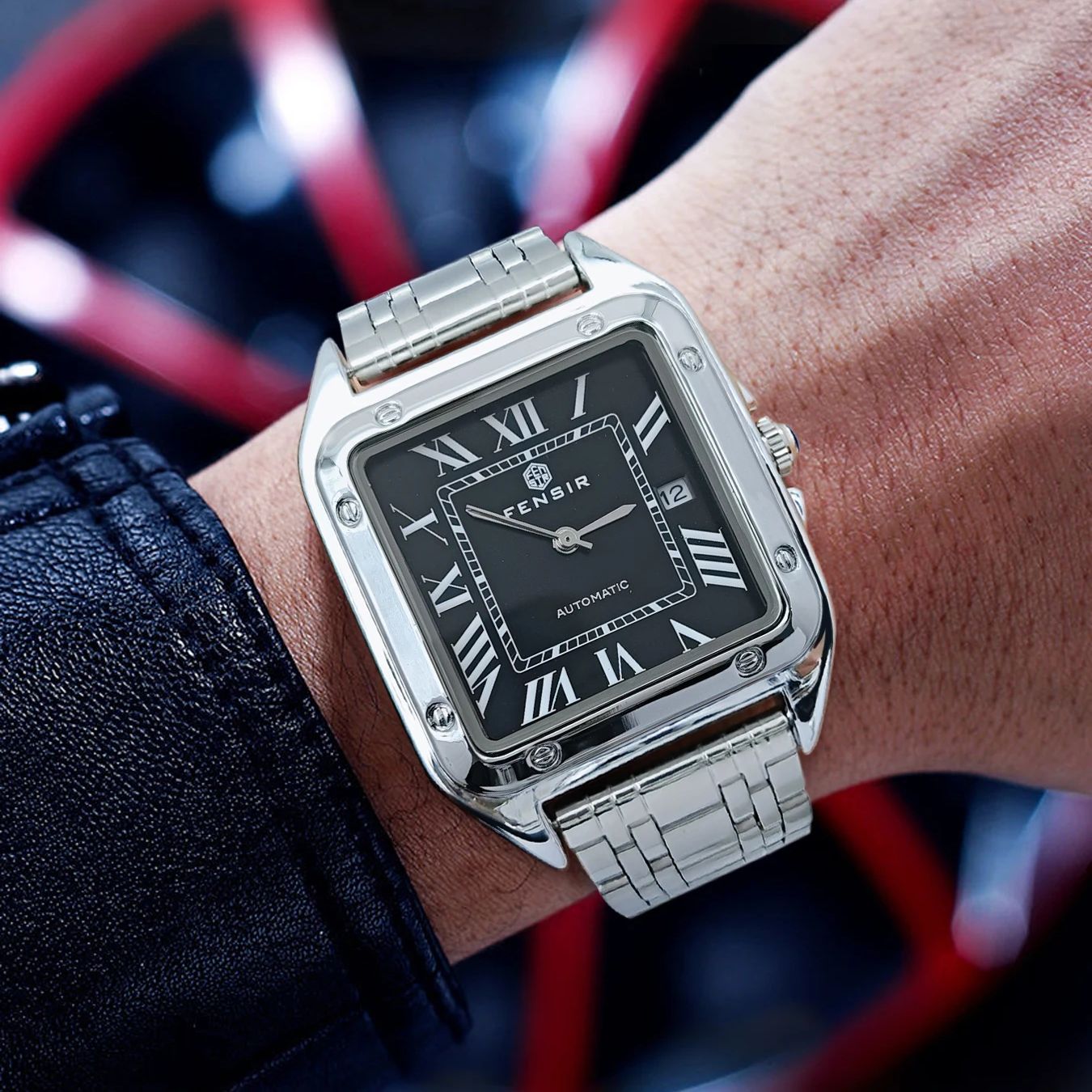 ساعة رجالية مربعة الشكل بتصميم - مراجعة Smartwatch Watches Best Gift For Men وسعره