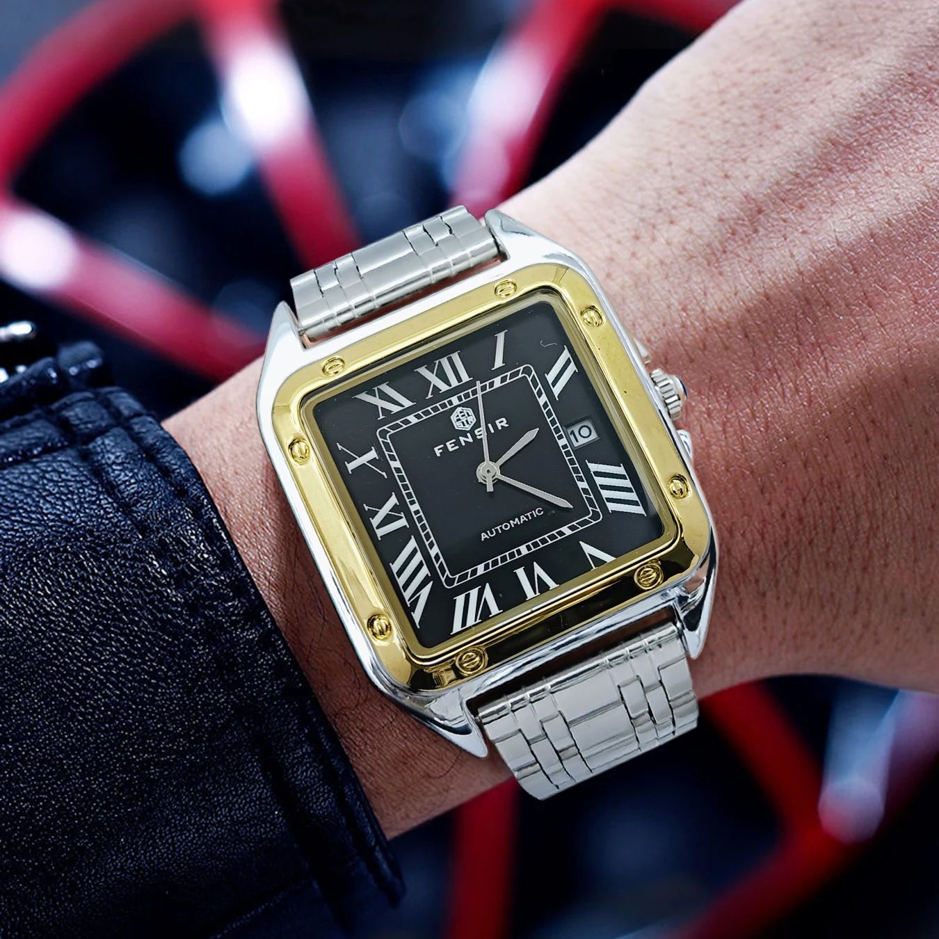 ساعة رجالية مربعة الشكل بتصميم - مراجعة Smartwatch Watches Best Gift For Men وسعره