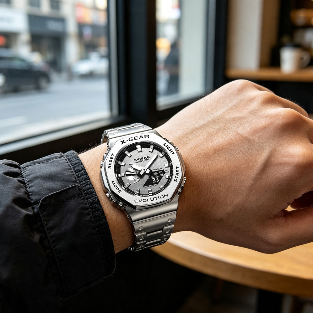 ساعة رياضية رقمية بشاشة مزدوجة - مراجعة Smartwatch Watches For Girls وسعره
