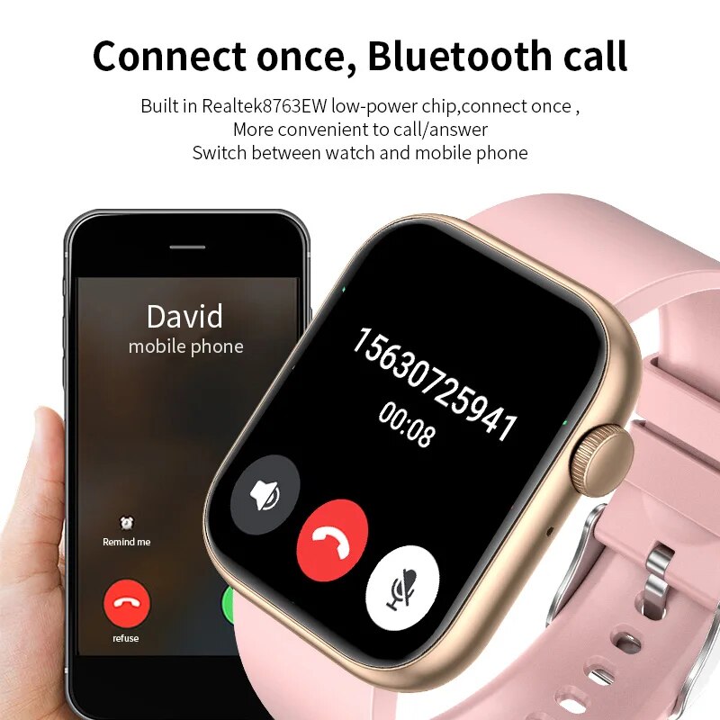LIGE-ساعة ذكية بتقنية البلوتوث - مراجعة Smartwatch Watches For Mens وسعره