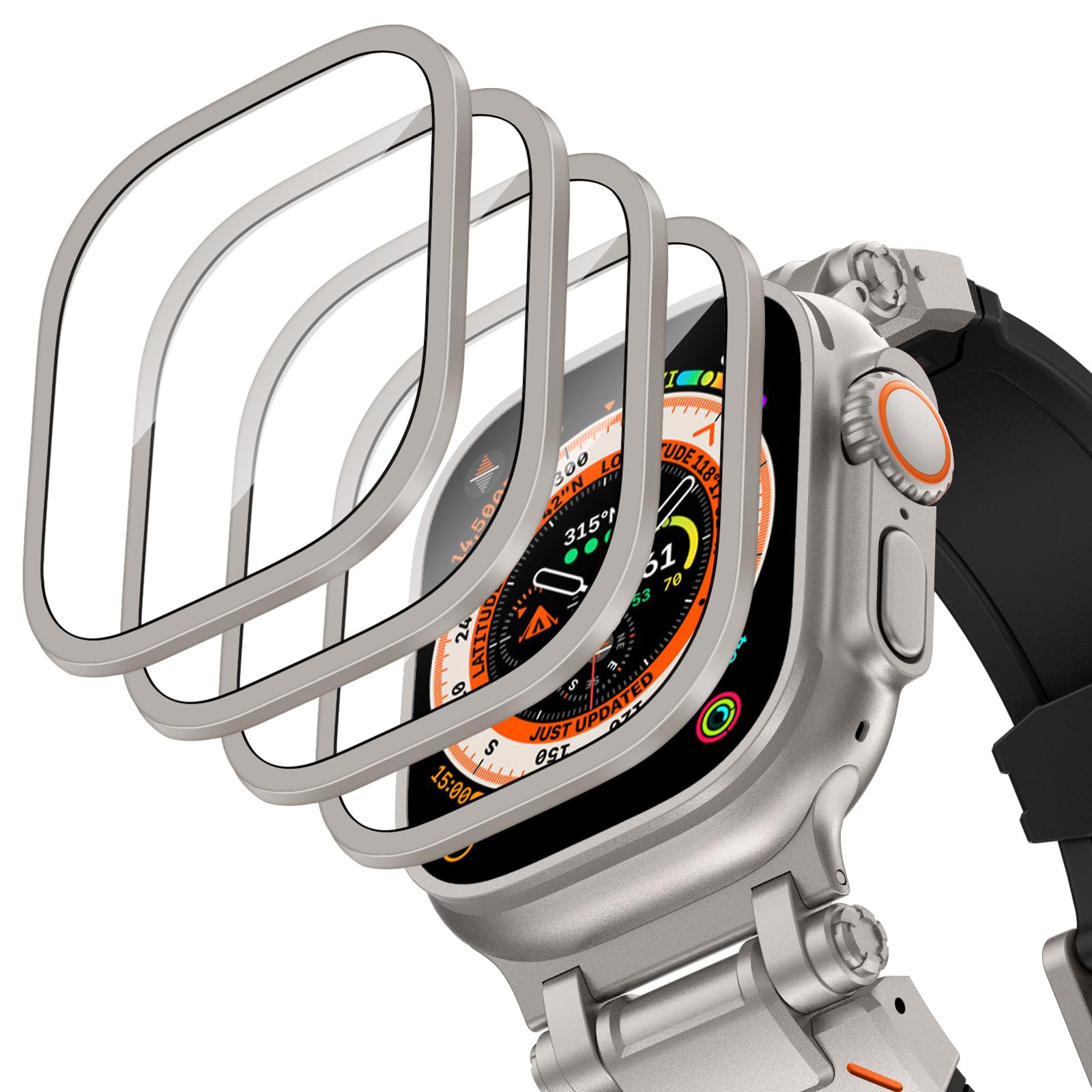 Aluminium Alloy Case+Tempered  - مراجعة Smartwatch Watches For Mens وسعره